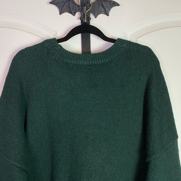 Maurices Fuzzy Sweater Green & White Soft Stretchy Flattering cut size 3X NWT - Picture 5 of 13